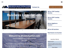 Tablet Screenshot of musickauction.com